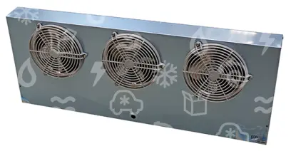 výparník ECO - Luvata EVS-291ED CTF, 2.06 kW (dT 8 st., R404A), s odtáváním, Kataforézní povrchová úprava